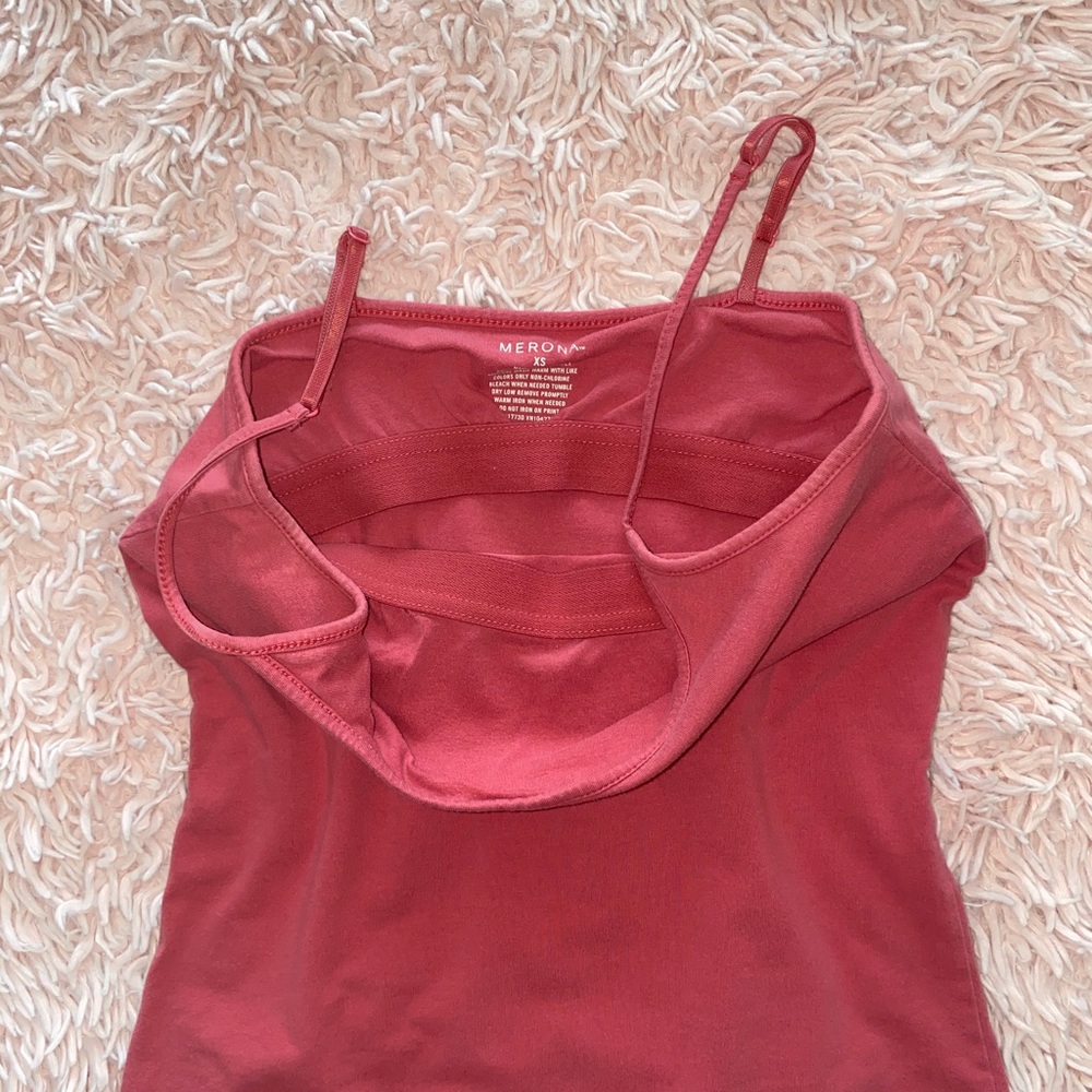 BASIC CAMI W/ BUILT-IN SPORTS BRA & ADJUSTABLE STRAPS · SIZE XS, FITS XS-M - Picture 2 of 4